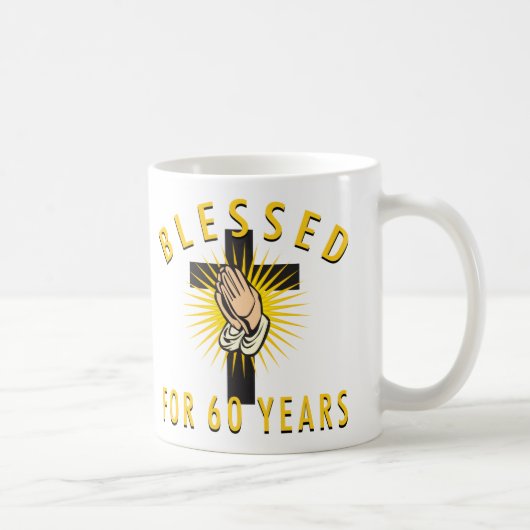 60 Jahre gesegnet Kaffeetasse (Rechts)
