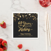 60 JAHRE IN DEN MAKKING 50 JAHRESSTERNEN SERVIETTE (Beispiel)