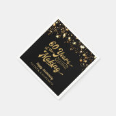 60 JAHRE IN DEN MAKKING 50 JAHRESSTERNEN SERVIETTE (Ecke)