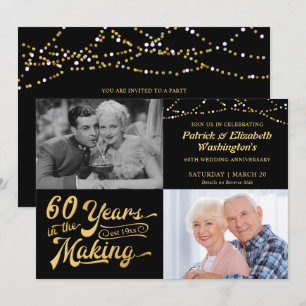 60 JAHRE IN DER ENTSTEHUNG Damals & Heute Jubiläum Einladung