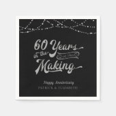 60 JAHRE IN DER MAKING 60 JAHRESLICHT SERVIETTE (Vorderseite)