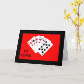 60 Jahre ist eine große Jubiläumskarte Karte (Gelbe Blume)