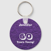 60 Jahre junge Lila Rag Dolls (Schlüsselkette) Schlüsselanhänger (Vorderseite)