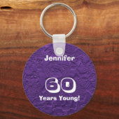 60 Jahre junge Lila Rag Dolls (Schlüsselkette) Schlüsselanhänger (Vorderseite)