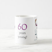 '60 Jahre junge' Tasse (Mittel)