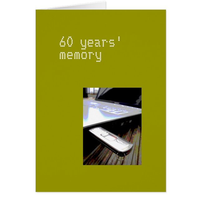 60 Jahre Karte (Vorne)