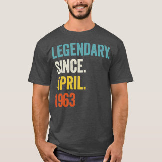 60 Jahre Legendär seit April 1963 60. Geburtstag2 T-Shirt