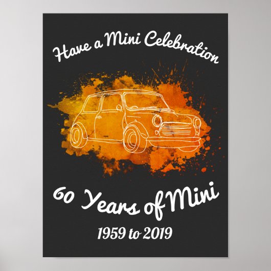 60 Jahre Mini 1959 bis 2019 Poster (Vorne)