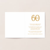 60 Jahre Party Einladungen zum Firmenjubiläum (Innenseite)