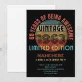 60 Jahre Phantastisch 1963 Geburtstagspartei Einladung (Vorne/Hinten)