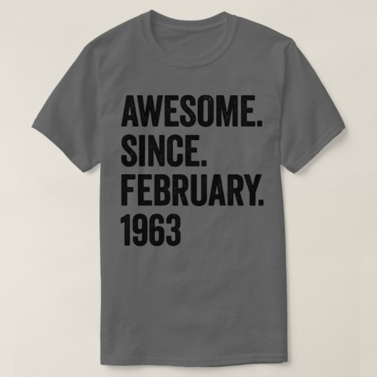 60 Jahre Phantastisch seit Februar 1963 60. Geburt T-Shirt (Design vorne)