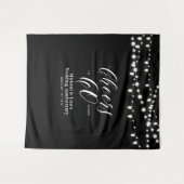 60 Jahre Schwarz & Weiß 60 Jahre alt Wandteppich (Vorderseite (Horizontal))