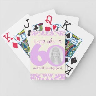 60 Geburtstag Spielkarten Zazzle De