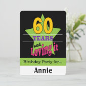 60 Jahre und liebend Einladung (Stehend Vorderseite)