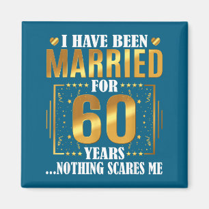 60 Jahre verheiratet 60. Hochzeitstag Magnet