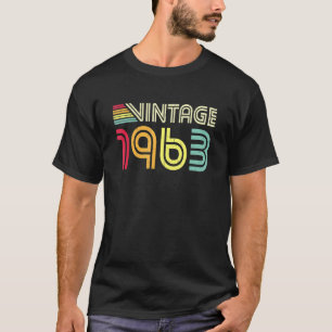 60 Jahre Vintag 1963 60. Geburtstag T-Shirt