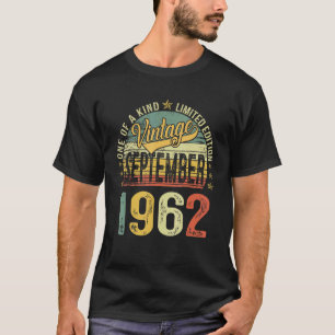 60 Jahre Vintager September 1962 60. Tag T-Shirt