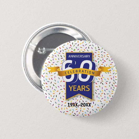 60. JAHRESdesign Button (Vorne & Hinten)