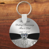 60. Jahrestag der Hochzeit Schlüsselkette Schlüsselanhänger (Vorderseite)