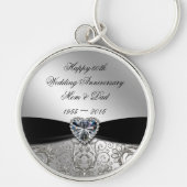 60. Jahrestag der Hochzeit Schlüsselkette Schlüsselanhänger (Vorne)