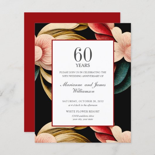 60. Jahrestag der VINTAGEN BLUME (Vorne/Hinten)