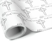 60. Jahrestag des Priesterkreuzkreuzes Geschenkpapier (Rolleneckpunkt)