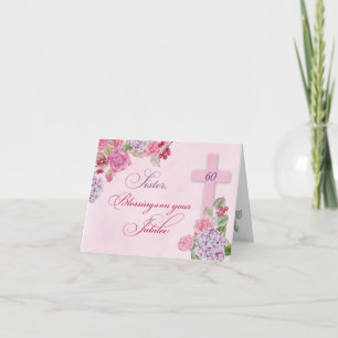 60. Jahrestag des religiösen Lebens katholische Nu Karte