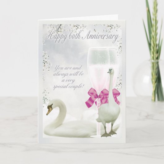 60. Jahrestag - Diamantenjubiläum Karte (Vorderseite)