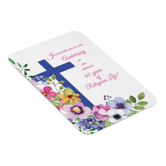 60. Jahrestag, Nun, Religious Life Cross Magnet (Rechte Seite)