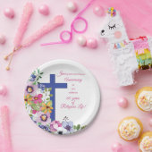 60. Jahrestag, Nun, Religious Life Cross Pappteller (Party)