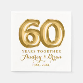 60. Jahrestag Personalisiert Serviette