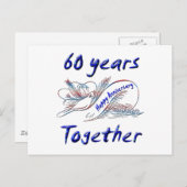 60. Jahrestag Postkarte (Vorne/Hinten)
