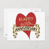 60. Jahrestag Postkarte (Vorne/Hinten)