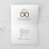 60. Jahrestags-Party Einladungsdiamanten Einladung (Innenseite)