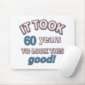 60. Jahrgeburtstagsentwürfe Mousepad (Mit Mouse)