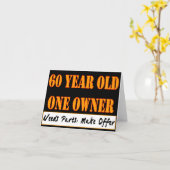 60 Jährige, ein Inhaber - die Bedarfs-Teile, Karte (Gelbe Blume)