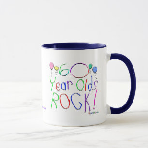 60 Jährige Felsen-! Tasse