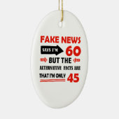 60. jährige Geburtstagsgeschenke Keramik Ornament (Rechts)