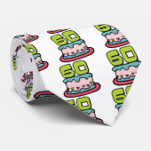 60-jähriger Geburtstagskuchen Krawatte (Gerollt)