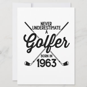 60-jähriger Golfer Golfen 1963 Golfer 60. Geburtst Karte