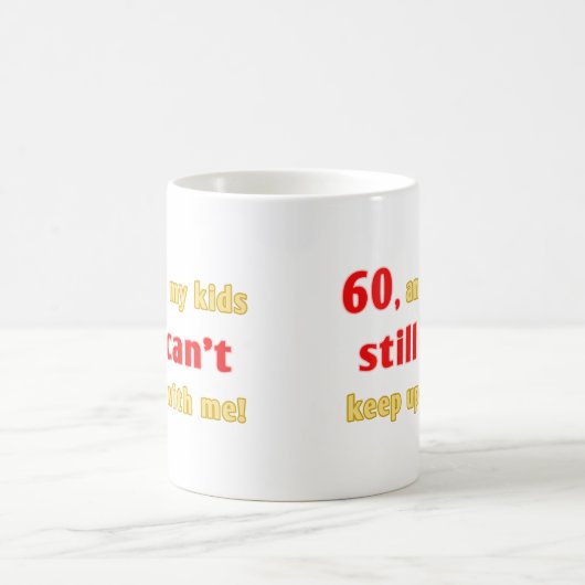 60-jähriges Gag Geschenk Kaffeetasse (Mittel)