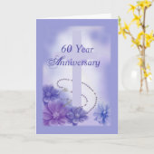 60-jähriges Pflaumen, religiös Karte (Gelbe Blume)