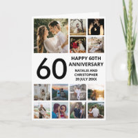 60. Jubiläum 13 FotoCollage Schwarz und Weiß
