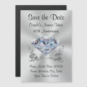 60. Jubiläum Benutzerdefiniert Datumsmagnete speic Magnetkarte (Vorne/Hinten)