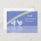 60. Jubiläum Diamond Hearts Einladung (Vorne/Hinten)