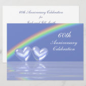 60. Jubiläum Diamond Hearts Einladung (Vorne/Hinten)