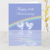 60. Jubiläum Diamond Hearts Karte (Gelbe Blume)