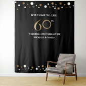 60. Jubiläum Foto Hintergrund Wandteppich (Beispiel)