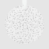 60. Jubiläum Hearts Confetti Ornament (Rückseite)