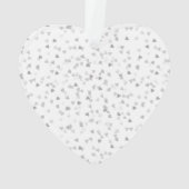 60. Jubiläum Hearts Confetti Ornament (Rückseite)